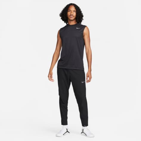 Nike Herren Dri-FIT Fitness T-Shirt DX0991-010 L Black/Matte Silver | L