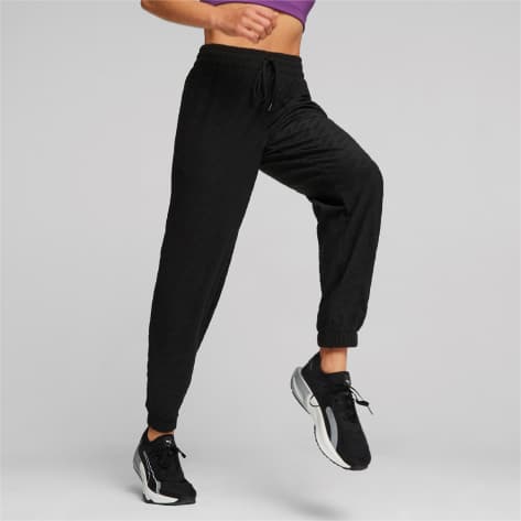 Puma Damen Trainingshosen FIT BRANDED FLEECE JOGGER 523851-01 M Puma Black | M