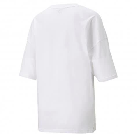 Puma Damen T-Shirt ESS+ Rainbow Tee 848428-02 L Puma White | L