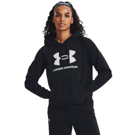Under Armour Damen Kapuzenpullover Rival Fleece Hoodie 1379501-001 S Black | S