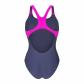 Arena Damen Badeanzug KIKKO SWIMSUIT SWIM PRO BACK 010807-790 44 Navy-Very Fuchsia | 44