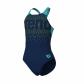 Arena Mädchen Badeanzug PAINTERLY SWIMSUIT V BACK 011756 