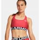 Under Armour Damen Sport BH UA HG Authentics Mid Branded 1383544-814 S Red Solstice | S