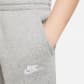 Nike Kinder Trainingshose Club Fleece FD3008-063 147-158 Dk Grey Heather/Base Grey/White | 147-158