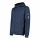 CMP Herren Fleecejacke Fix Hood Jacket 31H5007-44MN 56 Dusty Blue-B.Blue | 56