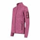 CMP Damen Jacke Fleecejacke Knit-Tech Meliert 3H14746-22CN 34 Pink Fluo-Plum | 34