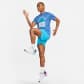 Nike Herren Trainingsshirt Dri-FIT Tee FD0140-456 L Game Royal/Pacific Blue/Htr | L