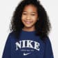 Nike Kind Pullover Trend FLC Crew FD0885-410 128-137 Midnight Navy | 128-137