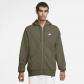 Nike Herren Sweatjacke Club FN3861-222 XL Medium Olive/Medium Olive/White | XL