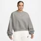 Nike Damen Pullover Studio Fleece Mid-Weight Oversized Cropped Crew IM8497 