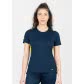 Jako Damen T-Shirt Challenge 6121-512 44 Marine Meliert/Neongelb | 44