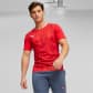 Puma Herren T-Shirt individualRISE Graphic Jersey 658614-01 L Puma Red-Puma Black | L