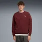 Puma Herren Pullover ESS Elevated Relaxed Wash Crew FL 688050-96 M Ruby Shimmer | M
