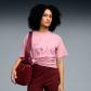 Puma Damen T-Shirt Graphic Relaxed Leaf Tee 688165-65 M Poised Pink | M