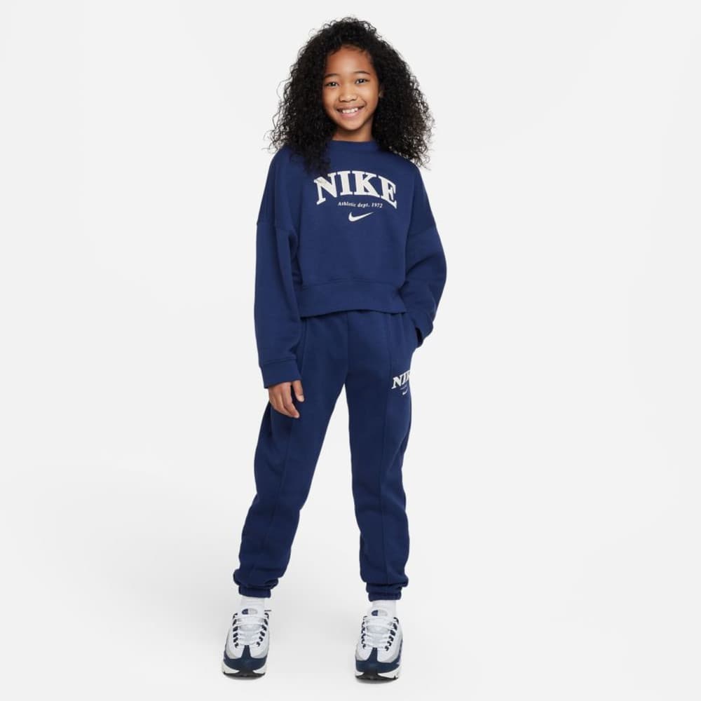 Nike Kind Pullover Trend 128-137 Midnight Crew 128-137 FD0885-410 FLC Navy 