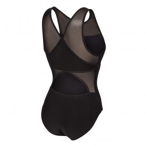 Arena Damen Badeanzug Mesh Swimsuit Cross Back 011718-500 42 Black | 42