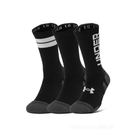 Under Armour Unisex Socken UA Perf Tech Nov 3pk Crew 1379515-002 36-41 Black | 36-41