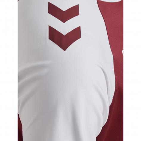 Hummel Kinder Trikot hmlMATCH LEAGUE JERSEY S/S KIDS 233154-3035 164 MAROON/WHITE | 164