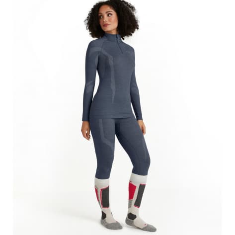 Falke Damen Langarmshirt Wool-Tech Longsleeved Zip Shirt 33310 