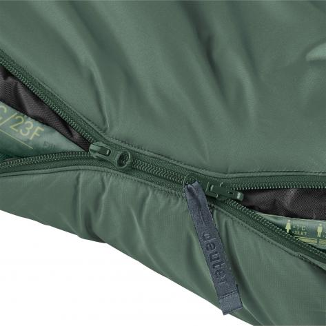 Deuter Schlafsack Orbit SL -5C/23F 3701625-2349 Ivy-Ink | Reißverschluss links