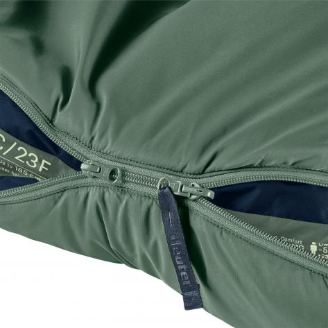 Deuter Schlafsack Orbit -5C/23F 3701725-2349 Ivy-Ink | Reißverschluss links