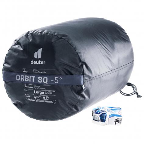 Deuter Schlafsack Orbit SQ -5° 3702122-1372-0 Ink-Teal | Reißverschluss rechs