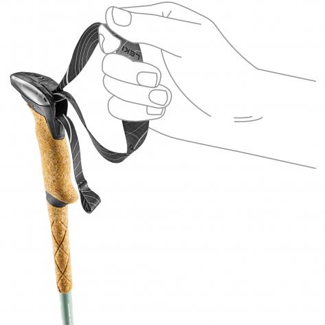 Leki Trekking Stöcke Makalu Lite 65621082C 90-125 cm Greygreen-Silver-White | 90-125 cm