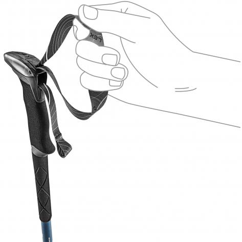 Leki Trekking Stöcke Makalu 65628491 110-145 cm Stone Blue Dark-Warm Grey Dark | 110-145 cm