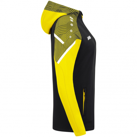 Jako Damen Kapuzenjacke Performance 6822-808 42 Schwarz/Soft Yellow | 42