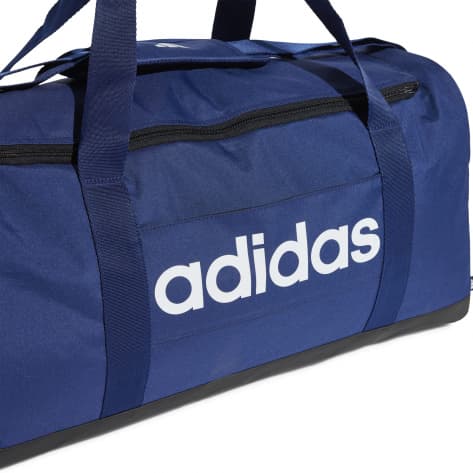 adidas Sporttasche LINEAR DUFFEL IN6116 M Dark Blue/White | M