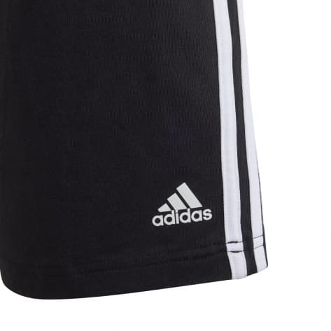 adidas Kinder Short Essentials 3S Knit Shorts HY4714 128 Black/White | 128