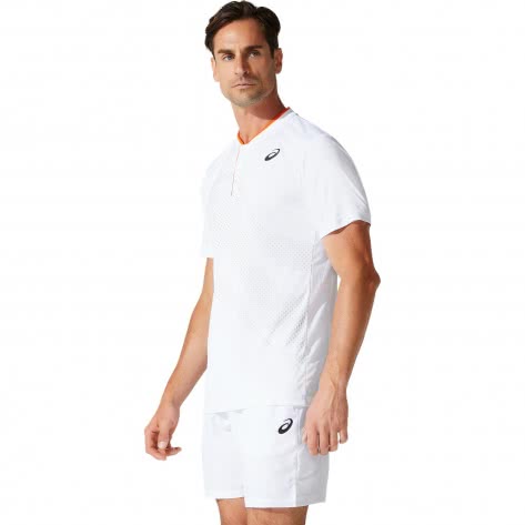 Asics Herren Tennis Polo Court M GPX 2041A139-100 S Brilliant White | S