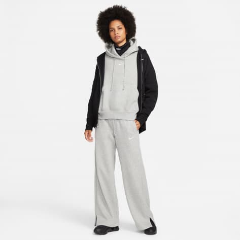 Nike Damen Hose Phoenix Fleece High-Waist Wide-Leg Sweatpants DQ5615-063 S Dark Grey Heather/Sail | S