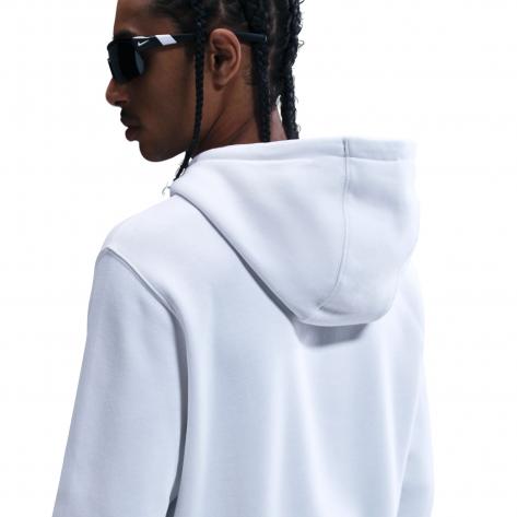 Nike Herren Kapuzenpullover Club BB PO Hoodie FN3859-100 M White/White/Black | M