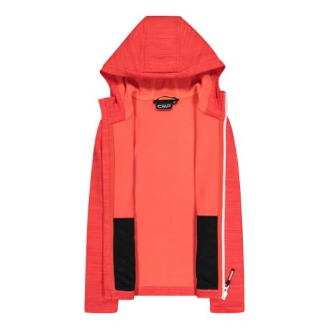 CMP Mädchen Fleece Jacke Stretch Performance 30E9675-C724 116 Red Kiss Melange | 116