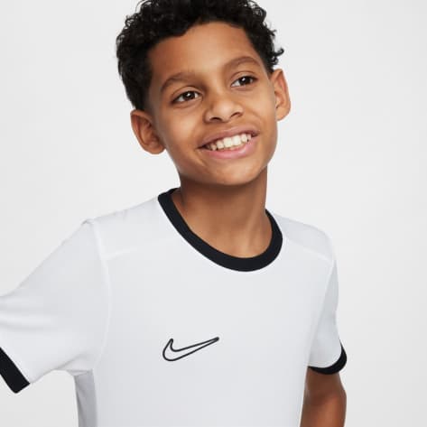 Nike Kinder Trainingsshirt Dri-FIT Academy 25 FZ9758-100 128-137 White/Blk/Wolf Grey/Blk | 128-137