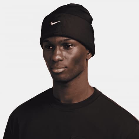 Nike Mütze Peak Swoosh Beanie HF0187-010 Black/White | One size