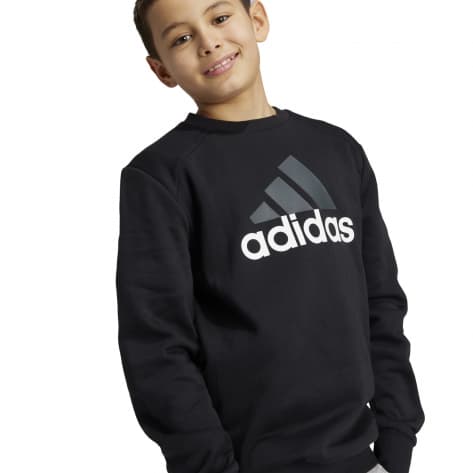 adidas Kinder Trainingsanzug Big Logo Fleece TS IX9518 128 Black | 128