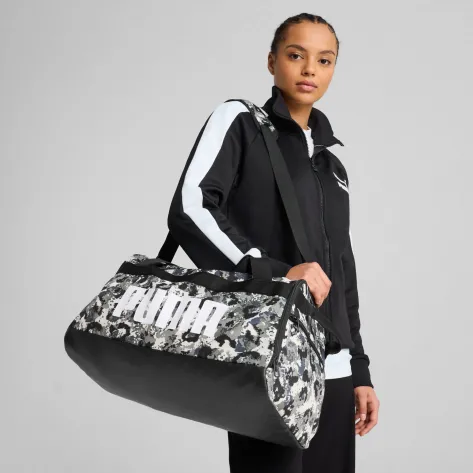 Puma Unisex Sporttasche CHALLENGER AOP Small Sports Bag 091144-01 PUMA Black-Camouflage AOP | One size