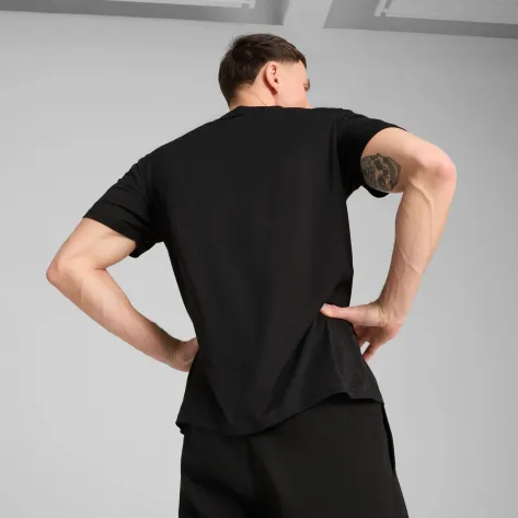 Puma Herren T-Shirt M TAD ESSENTIALS HEATHER CAT Tee (CF small cat) 525920 