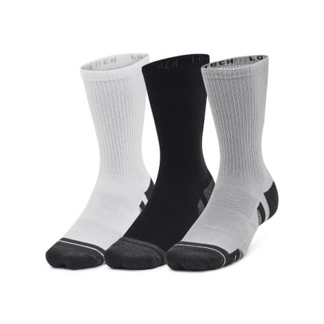 Under Armour Unisex Socken UA Performance Tech 3pk Crew 1379512-011 42-46 Mod Gray | 42-46