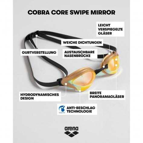Arena Schwimmbrille Cobra Core Swipe Mirror 003251 