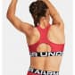 Under Armour Damen Sport BH UA HG Authentics Mid Branded 1383544-814 S Red Solstice | S