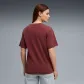 Puma Damen T-Shirt ESS ELEVATED Relaxed Wash Tee 688102-96 L Ruby Shimmer | L