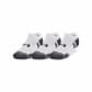 Under Armour Unisex Füßlinge UA Performance Tech 3pk NS 1379503-100 42-46 White | 42-46
