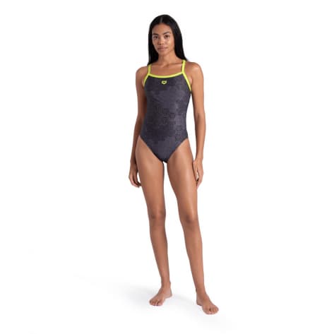 Arena Damen Badeanzug Women´s ARENA CAMO KIKKO SWIMS 007160-650 38 Soft Green-Black Multi | 38