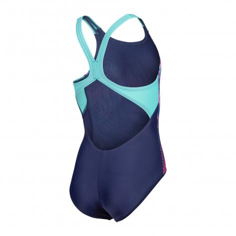 Arena Mädchen Badeanzug Lit Logo Swimsuit V Back 010690 