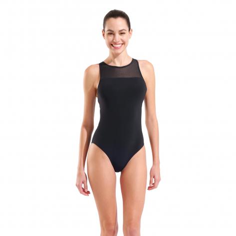 Arena Damen Badeanzug Mesh Swimsuit Cross Back 011718-500 42 Black | 42