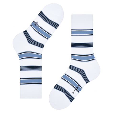 Falke Herren Socken Marina Stripe 12557-2000 39-40 white (2000) | 39-40
