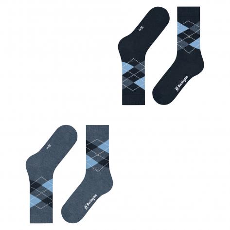 Burlington Damen Socken Everyday Argyle SO 2-Pack 22012 